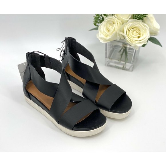 Universal Thread Hummingbird Platform Sandal Women’s Size 6 Shoe Black NEW - Picture 7 of 9